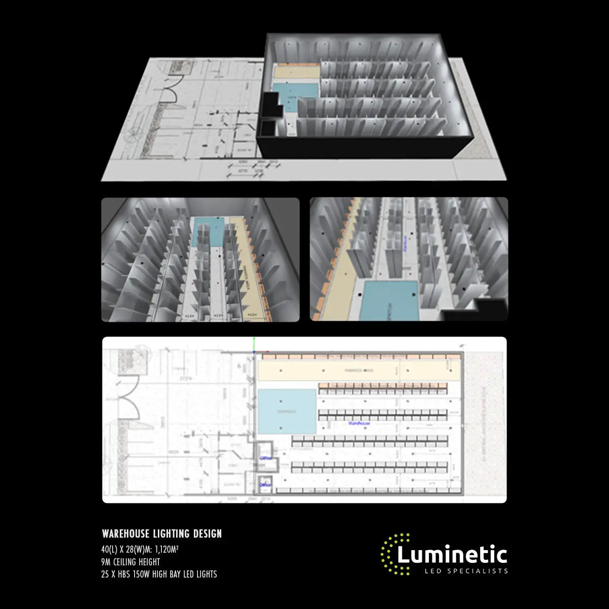 Lighting Design For Industrial Warehouse | Luminetic